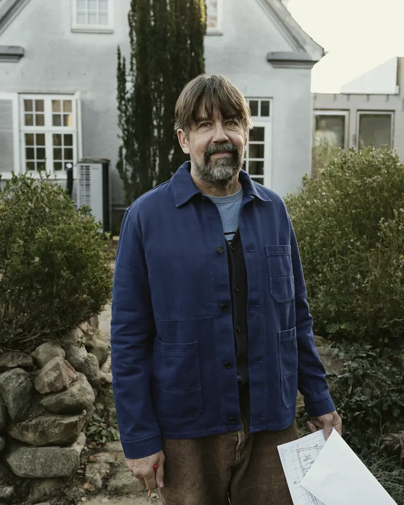 Portrait of Nikos Kyriakides outdoors